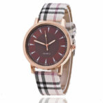 Γυναικείο ρολόι με λουράκι τύπου Burberry