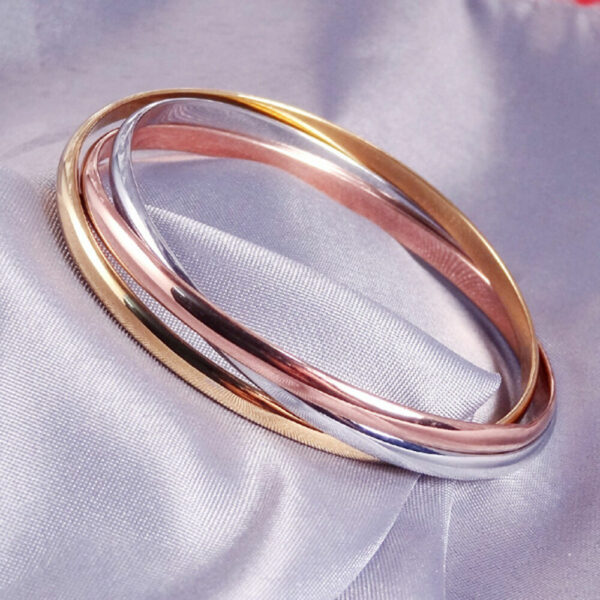 Τριπλό γυναικείο βραχιόλι (στα χρώματα του Cartier)